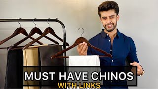 5 MUST HAVE CHINOSPANTS FOR MEN 2021  AFFORDABLE CHINOS  FASHION HAUL MEN [upl. by Mauceri259]