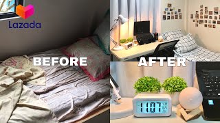 SMALL ROOM MAKEOVER PH with shopee and lazada links [upl. by Ellehsar]