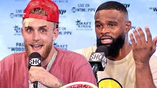 HIGHLIGHTS  JAKE PAUL VS TYRON WOODLEY 2 POSTFIGHT PRESS CONFERENCE [upl. by Bloem]