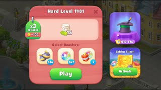 Gardenscapes Level 1481 Walkthrough quotNo Boosters Usedquot [upl. by Naved]