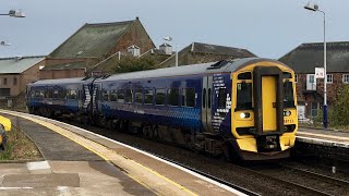 Nice Hydraulic Whines on a Class 158 158717 [upl. by Atiuqad]