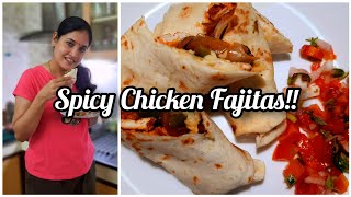 Spicy Chicken Fajitas  Mexican recipe  chickenfajitas [upl. by Ahsinoj]