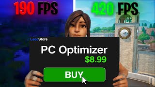 I Bought a PC Optimizer to Boost my FPS in Fortnite [upl. by Yelahc]