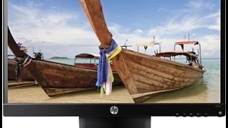 HP 23 inch LED Backlit LCD  23vx Monitorunboxed and review [upl. by Michele]