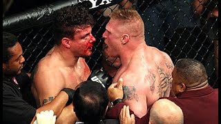 When Brock Lesnar DESTROY Frank Mir in UFC [upl. by Dleifrag365]