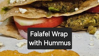 Homemade Falafel Wrap with Jalapeno Hummus  Healthy amp Delicious Mediterranean Recipe [upl. by Oiramej]