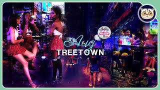 Explore Tree town during low season  4K Pattaya nightlife Aug 2024 Thailand [upl. by Gabriello]