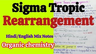 Sigma Tropic Rearrangement in Hindi Notes  MSc 2Sem Organic Chemistry in Hindi Notes [upl. by Schilling]