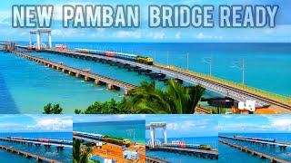 New Pamban Bridge inoguration Video Rameswaram Video Cradit By NKCS train tranding viralvideo [upl. by Ynnavoeg]