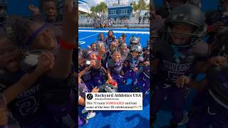 This 7U team is LIT‼️😂🔥 football footballshorts youthfootball highschoolfootball touchdown [upl. by Tome]