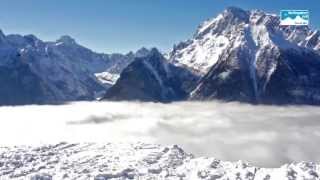 Skifahren in Bayern Skigebiet Hochschwarzeck in der Ramsau [upl. by Aketahs439]