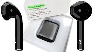 Unboxing Réplica dos AirPods 2  TWS i9000 Preto  HD  Português BRASIL [upl. by Viafore]