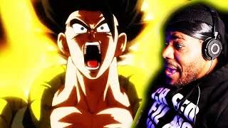 GOGETA VS BROLY FULL FIGHT WAS CRAZY REACTION [upl. by Hadden]