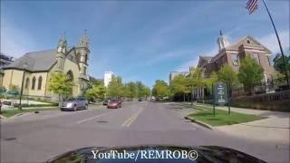 Driving Downtown Petoskey MI Summer 2016 [upl. by Norbel]