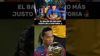 El balón de oro más justo de la historia 🥹🧙‍♂️ futbol ronaldinho balóndeoro [upl. by Ijic978]