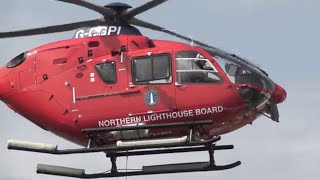 Northern Lighthouse Board Helicopter Operations on Auskerry Orkney [upl. by Aronek]