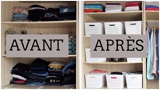 Je Réorganise mon Dressing  Armoire⎢Astuces et Organisation [upl. by Lleynad]