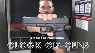 Pistola de Chumbinho Glock 17 Gen5 Umarex Blowback Co2 45mm [upl. by Elleina]