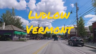 Small Towns in USA Driving Through Ludlow Vermont VT Okemo Mountain Resort [upl. by Favata]