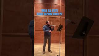 TMEA All State 20242025 violin excerpt Rode No 22 [upl. by Akram]