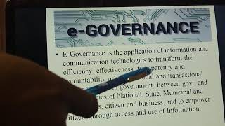 E–Governance meaning and objectives [upl. by Eyahsal]