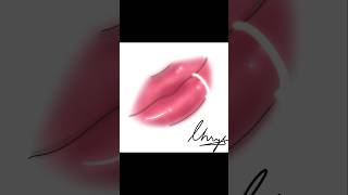 Rosy lips 👄 music pop song art digitalart lips piercing like shorts [upl. by Margarida779]