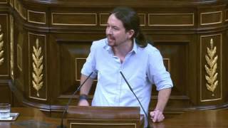 IGLESIAS a RAJOY quotUstedes tienen miedo a los juecesquot [upl. by Sedlik]