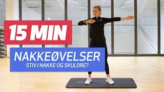 Nakke og skulderøvelser med 3TKlinikken [upl. by Ahsenav]