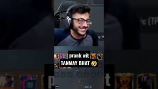 carryminati prank😂❤️ with tanmay bhat shorts carryminati tanmaybhat [upl. by Asina737]