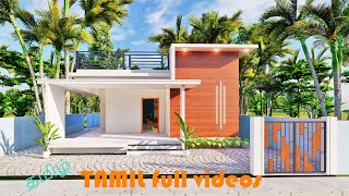 30x30 Feet House Design 3D walkthrough tamil  900 Sqft  small budget house [upl. by Lednor]