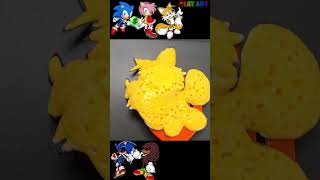 Super Sonic hedgehog Knuckles Tails Dr Eggman Rose ShadowPancake art Challenge shorts [upl. by Bernardina]