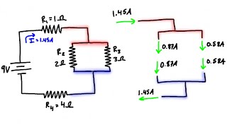 Kirchhoff’s Current Law Example 1 [upl. by Nosille998]