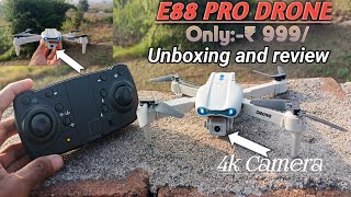 E88 Pro Drone  Remote control drone unboxing  most expensive drone unboxing unboxing [upl. by Rosabel]