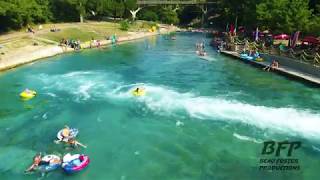 Shooting the Chute Comal River New Braunfels Texas [upl. by Ahsema]