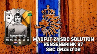 Madfut 24 Rob Rensenbrink 97 Sbc Onze Dor [upl. by Beffrey62]