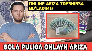 Bola puliga onlayn ariza berish bola puliga onlayn ariza topshirish Bola puliga online ariza berish [upl. by Durante563]