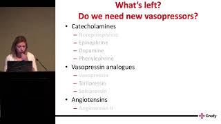 Vasopressors Whats hot whats not and whats next  Marina Rabinovich PharmD BCPS [upl. by Aroda24]