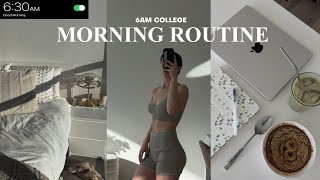 6AM COLLEGE MORNING ROUTINE 2023 productive amp realistic healthy habits [upl. by Notnyw]