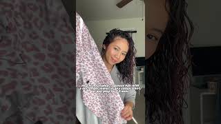 Low Effort Curly Wavy Hair Routine  no diffusing no brush styling no gel [upl. by Merriman51]