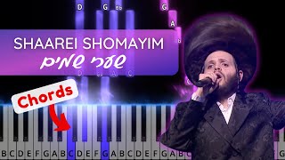 Shaarei Shomayim שערי שמים by Zanvil Weinberger Piano tutorial with chords [upl. by Nylodnew]