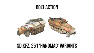 SdKfz 251 Hanomag Variants for Bolt Action [upl. by Bettine]