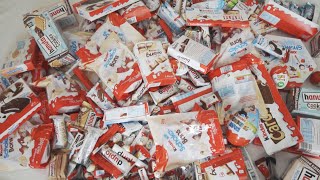 ASMR  Kinder Bueno Kinder Country Surprise Eggs Kinder Joy [upl. by Caldeira]