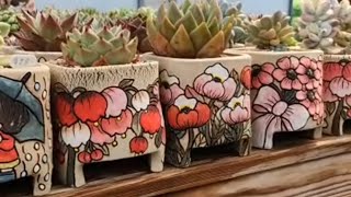 킵장01022932629 unglazed ceramic succulent pots [upl. by Alyaj]