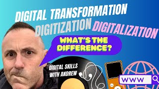 Whats the difference between DIGITIZATION DIGITALIZATION and DIGITAL TRANSFORMATION Video [upl. by Rebme]