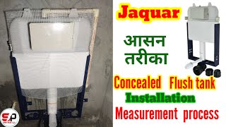 Jaquar Concealed flush tank half frame  Concealed flush tank installation  Toilet cistern [upl. by Tammy391]