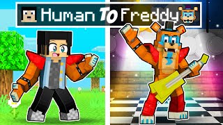 From Human to GLAMROCK FREDDY in Minecraft [upl. by Oniotna396]