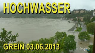 Hochwasser in Grein Stand 03062013 11h12h [upl. by Maurey]