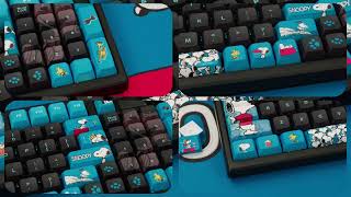 Thekapco™️ x Peanuts®️  Snoopy Keycap  Unboxing amp Sound Test video [upl. by Ailema]