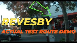 REVESBY😀 quotDRIVING TEST ROUTEquot DEMO  COPY TO PASS in 1ST GO [upl. by Aisset]