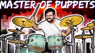 Master of Puppets  EPIC Metal Drum Cover by EMC with sheet music [upl. by Halford992]